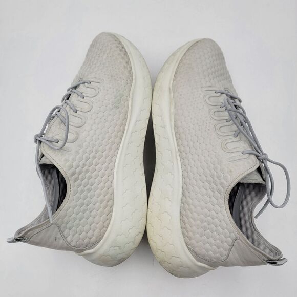 Ecco Therap Mens 12-12.5 Gray White Shoes Sneakers Athletic Walking Lace Up - Picture 12 of 14